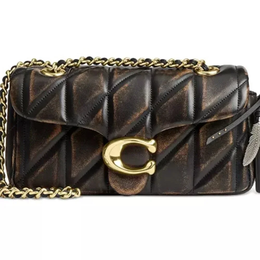 Coach Tabby Quilted Shoulder Bag 20 in Loved Leather